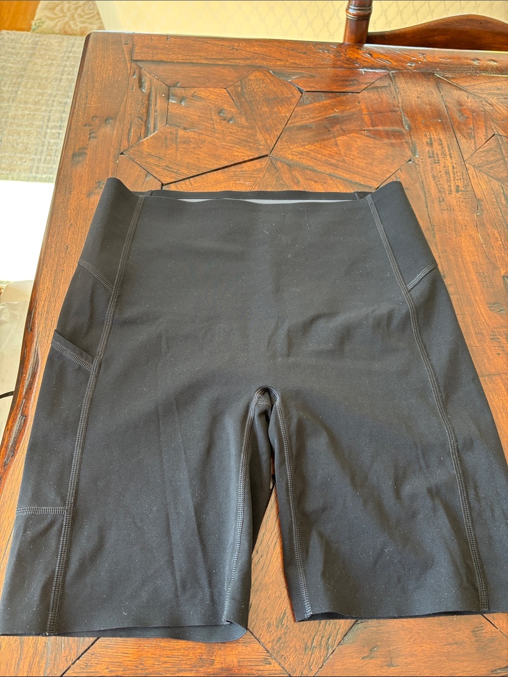 SPANX Black High-Waist Biker Shorts